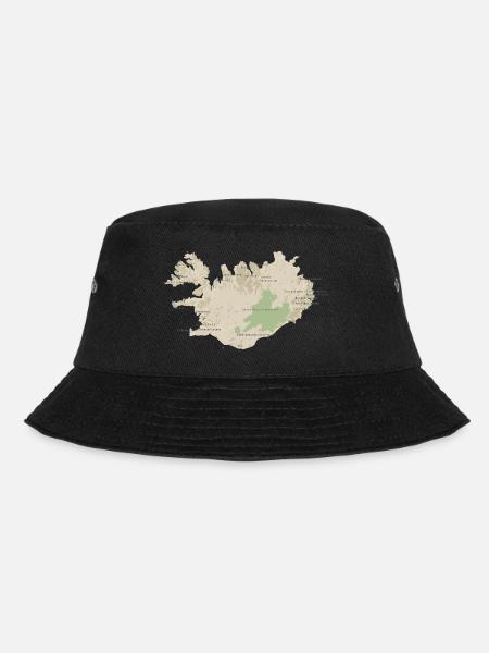 Carte de l’Islande - Bob - noir
