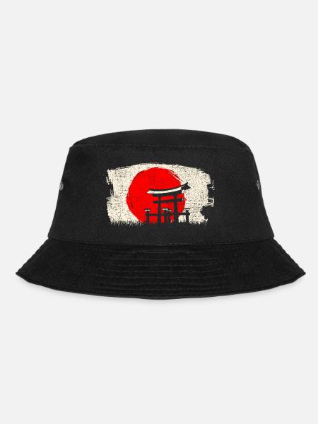 Japanische Architektur - Bucket Hat - Schwarz