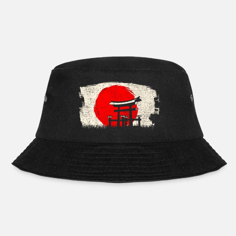 Japanische Architektur - Bucket Hat - Schwarz