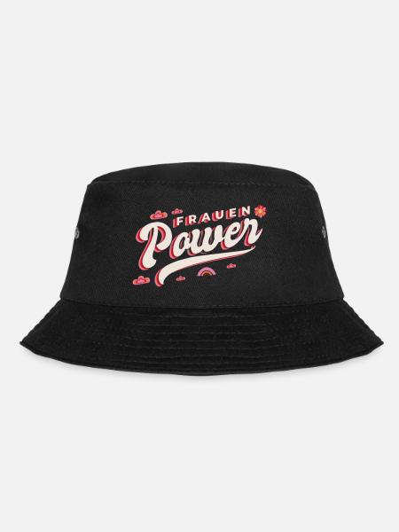 Frauenpower - Bucket Hat - Schwarz