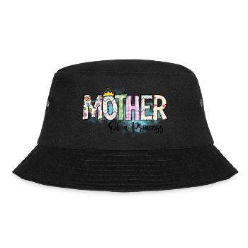 Mutter einer Prinzessin - Bucket Hat - Schwarz - Vorne - Lela (165cm)
