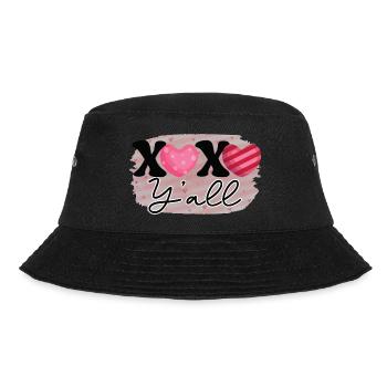 XOXO Liebe - Bucket Hat - Schwarz - Vorne - Lela (165cm)