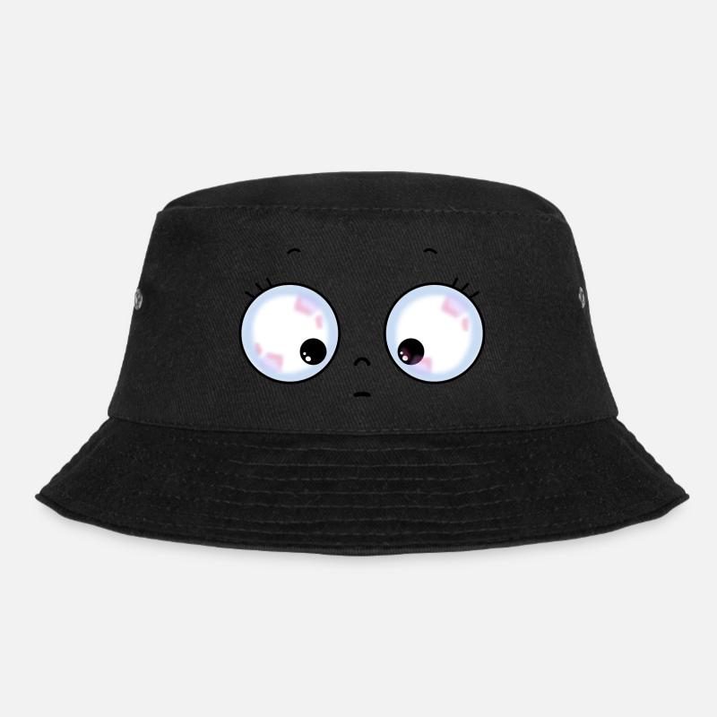 Cute eyes - Bucket Hat - Schwarz