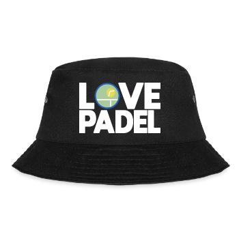 Padel - Geschenk für Padel-Liebhaber - Bucket Hat - Schwarz - Vorne - Lela (165cm)