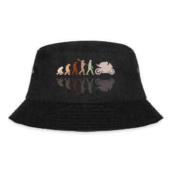Motorcycle Evolution Vintage Shadow Biker - Bucket Hat - Schwarz - Vorne - Lela (165cm)