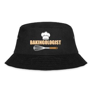 Bakingologist Cookie Pastry Baking Cake - Bucket Hat - black - Front - Lela (165cm)