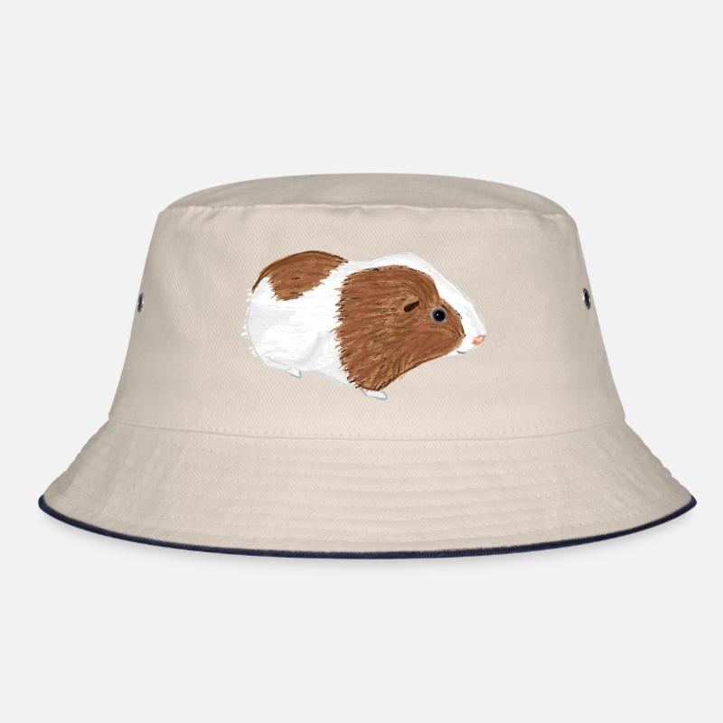 Design mit einem Glatthaar-Meerschweinchen 3 Bucket Hat