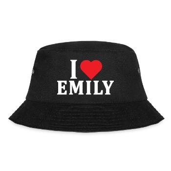 t-shirt J’aime Emily idée cadeau t-shirt - Bob - noir - Devant - Lela (165cm)
