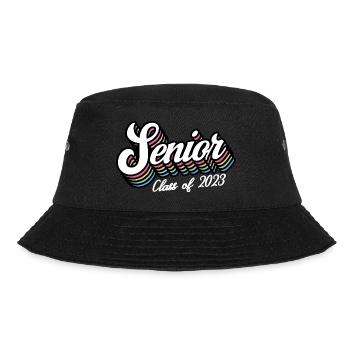 Senior Class Of 2023 Retro Graduation Party Geschenk - Bucket Hat - Schwarz - Vorne - Lela (165cm)