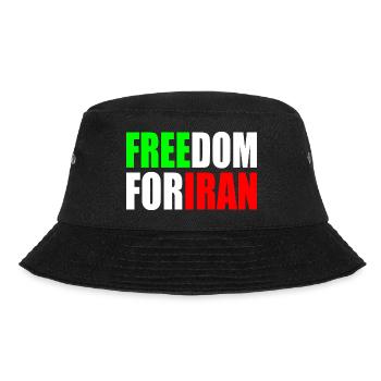Freedom for iran - Bucket Hat - Schwarz - Vorne - Lela (165cm)
