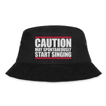 may spontaneously start singing - Bucket Hat - black - Front - Lela (165cm)