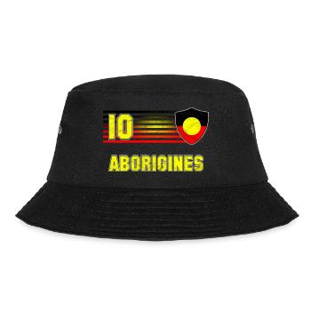 Aborigines Fußball Mannschaft - Bucket Hat - Schwarz - Vorne - Lela (165cm)