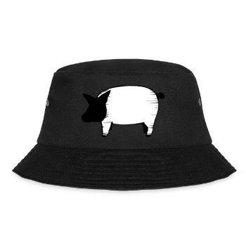 Pig Pigs Pigs Animal Animals Vector 7 - Bucket Hat - black - Front - Lela (165cm)