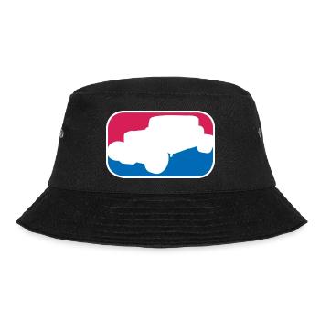 Hotrod Hot Rod V8 Tuning custom lustiges Geschenk - Bucket Hat - Schwarz - Vorne - Lela (165cm)