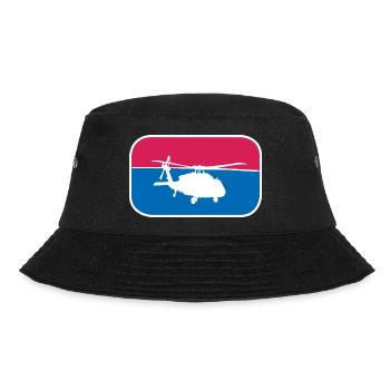 Helikopter Pilot Armee Bundeswehr Militär Geschenk - Bucket Hat - Schwarz - Vorne - Lela (165cm)