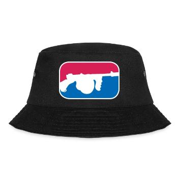 Thompson Maschinenpistole Mafia lustige Geschenk - Bucket Hat - Schwarz - Vorne - Lela (165cm)