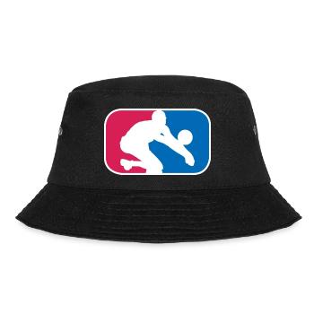 Volleyball Beachvolleyball Volley lustige Geschenk - Bucket Hat - Schwarz - Vorne - Lela (165cm)