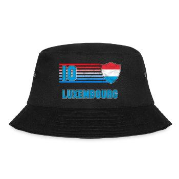 Luxemburg Fußball Mannschaft - Bucket Hat - Schwarz - Vorne - Lela (165cm)