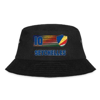 Seychellen Fußball Mannschaft - Bucket Hat - Schwarz - Vorne - Lela (165cm)
