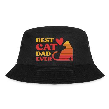 Best Cat Dad Ever - Bucket Hat - black - Front - Lela (165cm)