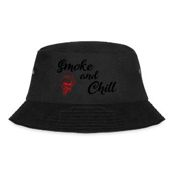 Smoke and Chill Black - Bucket Hat - Schwarz - Vorne - Lela (165cm)