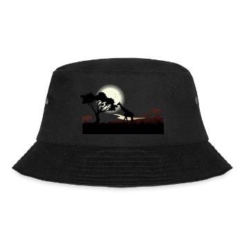 Safari Zoo Animals Wildlife - Bucket Hat - black - Front - Lela (165cm)