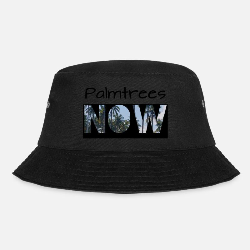 Palmtrees now - Bucket Hat - black