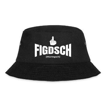 Thüringer Mittelfinger - Bucket Hat - Schwarz - Vorne - Lela (165cm)