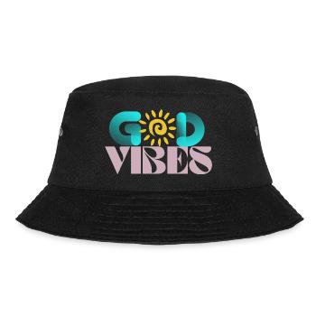 GodVibes - Bucket Hat - Schwarz - Vorne - Lela (165cm)