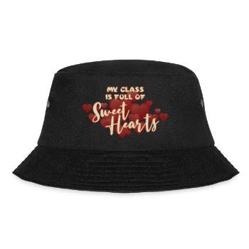 Sweet My Class Is Full Of Sweethearts Teacher - Bucket Hat - black - Front - Lela (165cm)