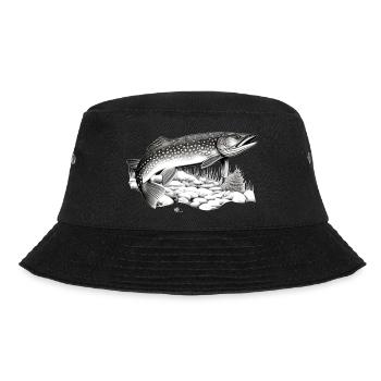 Hecht - Bucket Hat - Schwarz - Vorne - Lela (165cm)