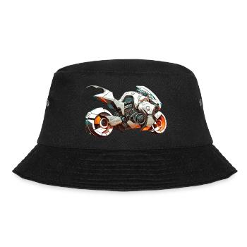 Motorrad 11 0 - Bucket Hat - Schwarz - Vorne - Lela (165cm)