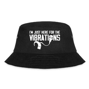 Im just here for the vibrations Design for a deaf - Bucket Hat - black - Front - Lela (165cm)