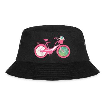 Fahrrad Radfahren Radfahrer Fahrradfahrer Radeln - Bucket Hat - Schwarz - Vorne - Lela (165cm)