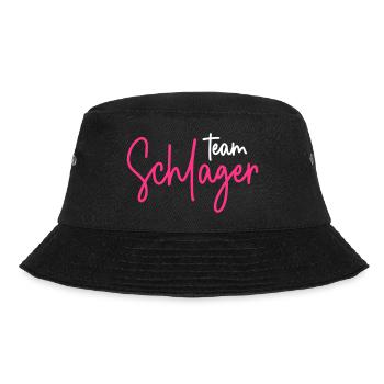 Team Schlager - Schlagerparty - Schlagermusik - Bucket Hat - Schwarz - Vorne - Lela (165cm)