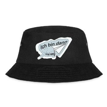 Ich bin dann mal weg - Bucket Hat - Schwarz - Vorne - Lela (165cm)