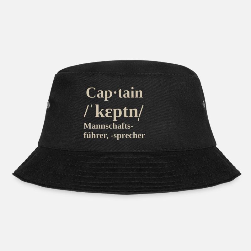 Captain - Bucket Hat - black