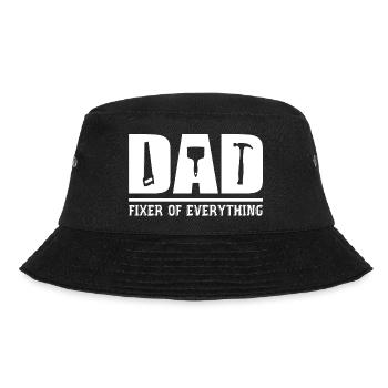 Dad - Fixer Of Everything Dad Gift - Bucket Hat - black - Front - Lela (165cm)