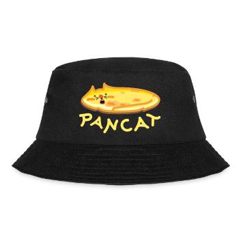 Pancake Katze - Bucket Hat - Schwarz - Vorne - Lela (165cm)