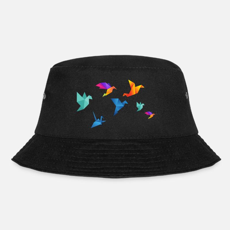Oiseaux en papier multicolore - Bob - noir