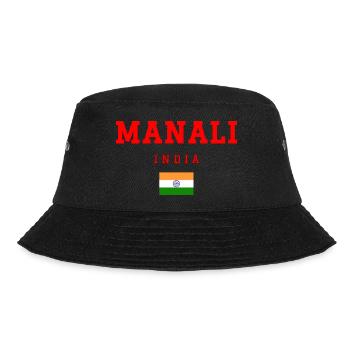 Manali Indien - Bucket Hat - Schwarz - Vorne - Lela (165cm)