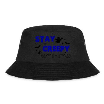 stay creepy 02 - Bucket Hat - Schwarz - Vorne - Lela (165cm)
