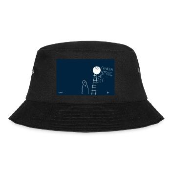 Thinking outside the box. - Bucket Hat - Schwarz - Vorne - Lela (165cm)