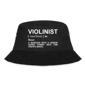 Violinist Dictionary - Bucket Hat - black - Front - Lela (165cm)