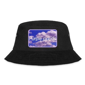 Purple clouds - Bucket Hat - Schwarz - Vorne - Lela (165cm)