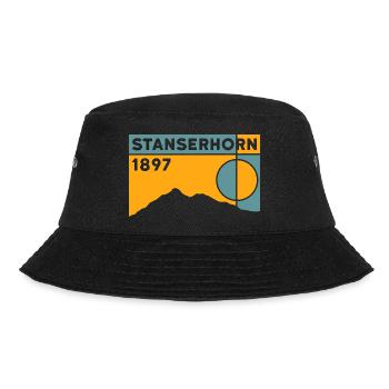 Stanserhorn 1897 Stans Hiking Hike Souvenir - Bucket Hat - black - Front - Lela (165cm)