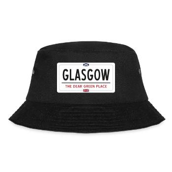 Signe de nom de lieu de Glasgow - Bob - noir - Devant - Lela (165cm)