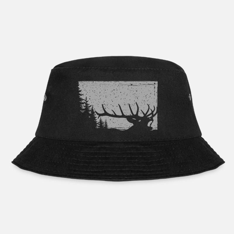 Hirsch - Bucket Hat - Schwarz