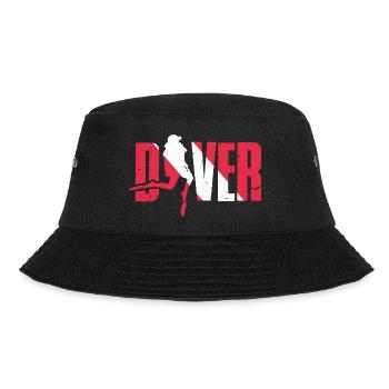 Diver Underwater Exploration Deep Dive Diving - Bucket Hat - Schwarz - Vorne - Lela (165cm)