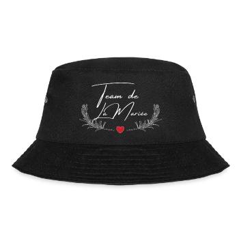 Team der Braut - passendes T-Shirt - Bucket Hat - Schwarz - Vorne - Lela (165cm)